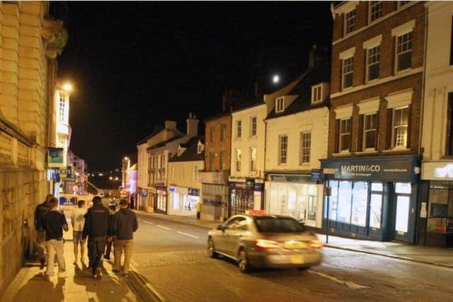 A man has been sentenced for indecently exposing himself on Bridge Street before assaulting three people.