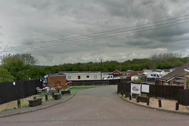 The caravan park in Gipsy Lane.