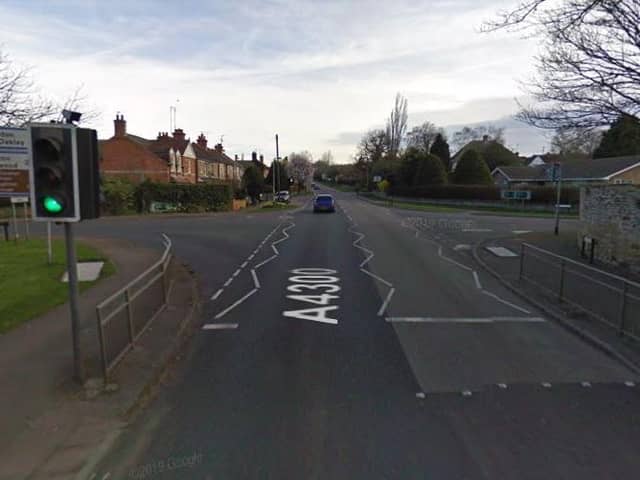 The fatal crash was on the A4300 in Geddington near the crossroads with Newton Road and West Street. Photo: Google