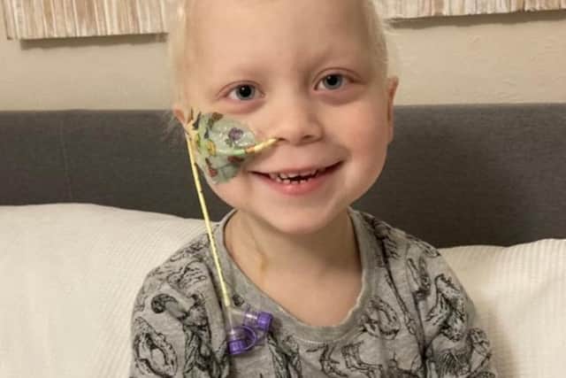 The four-year-old has spent most of the last six months in hospital.