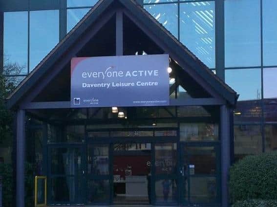 Daventry Leisure Centre is being used for testing key workers
