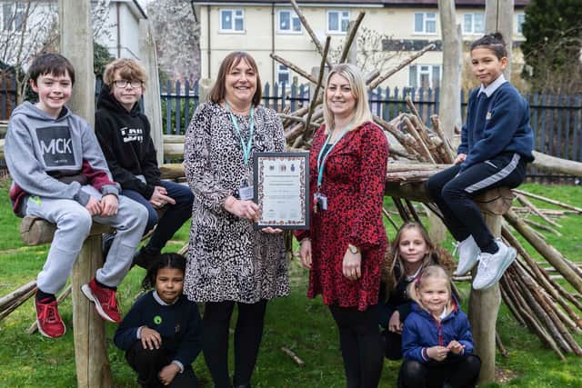 Ann Taylor (centre, left) will retire this year after nearly four decades working as a teacher. Photo: Kirsty Edmonds.