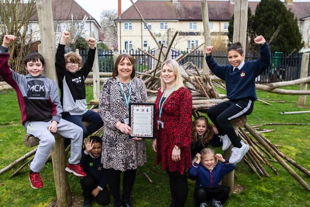Mrs Taylor says it is working with and supporting children which she loves the most. Photo: Kirsty Edmonds.