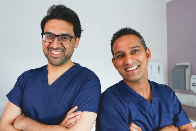 Dr Adil and Dr Dev from the Skin A&E clinic.