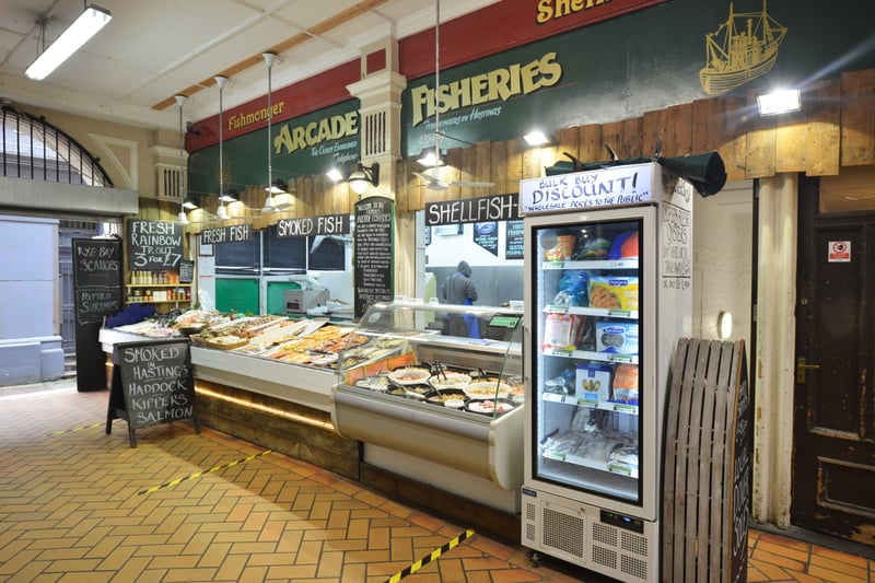 Queens Arcade/Queens Avenue Shopping Arcade in Hastings.

Arcade Fisheries SUS-210318-120908001