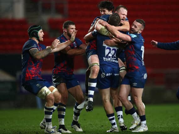 Sam Bedlow slotted a penalty with the final kick of the game as Bristol beat Saints back in December