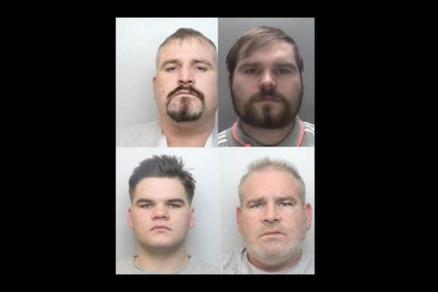Clockwise from top left - Patrick, Charlie, Bernard, John.