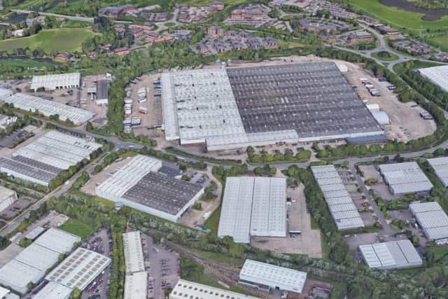 An artist's impression showing the size of the new warehouse on Brackmills Industrial Estate