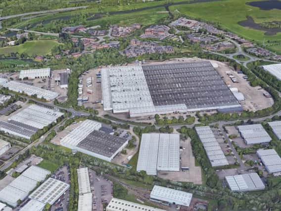 An artist's impression showing the size of the new warehouse on Brackmills Industrial Estate
