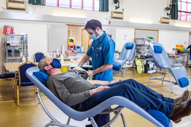 The regular donor says he has never felt ill after a donation. Photo: Kirsty Edmonds.