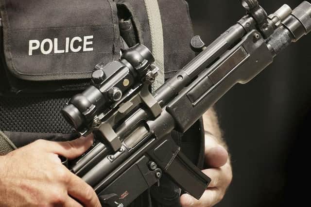 Armed officers were deployed in Finedon following Sunday night's incident. Photo: Getty Images