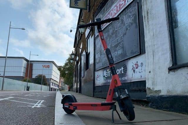 Campaigners are concerned about scooters being left on the pavement as they do not believe the parking racks do not discourage this behaviour enough.