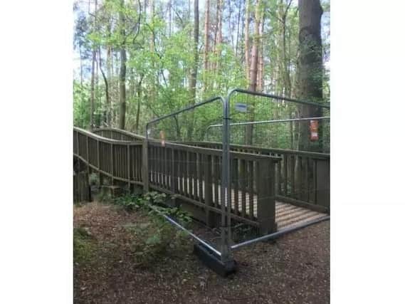 Salcey Forest's Treetop Walkway has been closed off to the public for nearly three years.