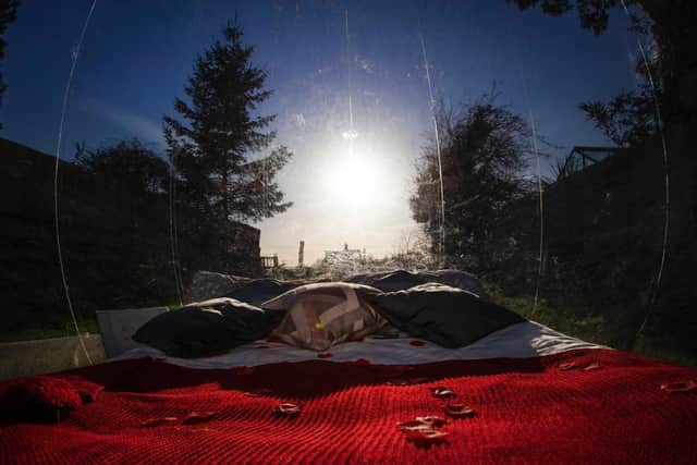 The hot tubs and igloos have been popular even through winter. Photo: Kirsty Edmonds.