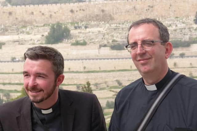David and Richard Coles in the Holy Land in 2012