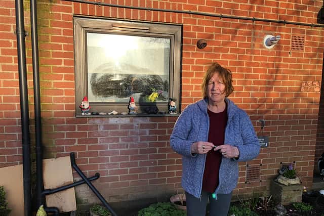 Patricia Yates has been left frustrated as the guttering problem has not been dealt with for months.