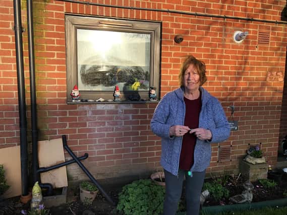 Patricia Yates has been left frustrated as the guttering problem has not been dealt with for months.