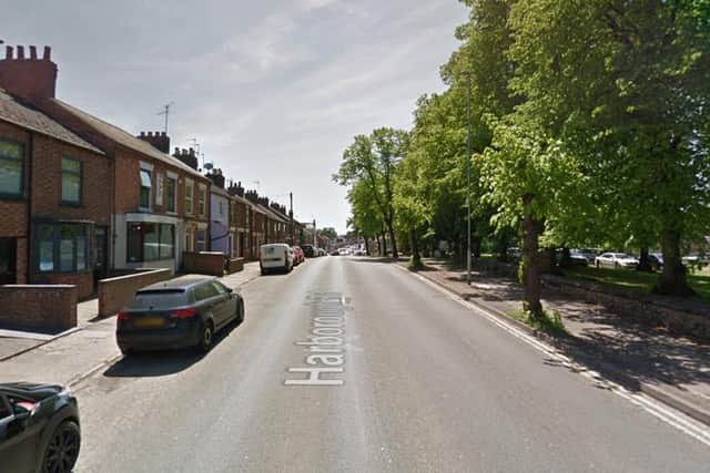 The attack happened when the victim was walking along Harborough Road in Kingsthorpe.