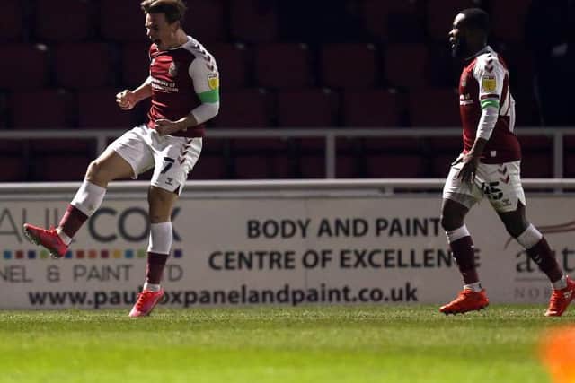 Sam Hoskins was on target as the Cobblers beat Oxford United 1-0 in their most recent home match