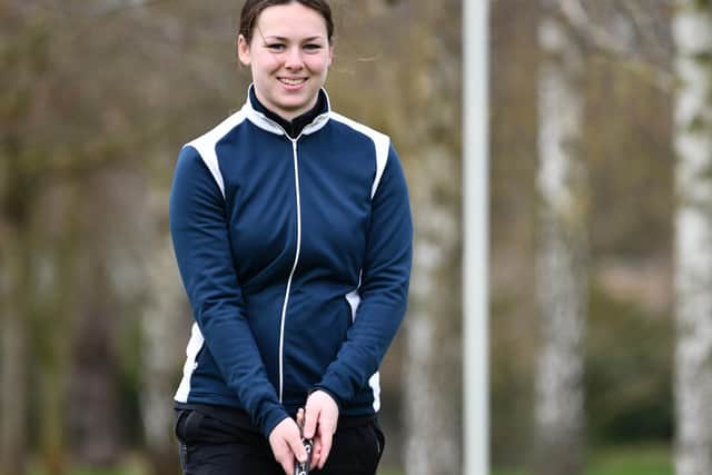Northamptonshire first-team golfer Ashleigh Critchley was happy to be back out on the course