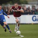 Lee Collins in action for the Cobblers