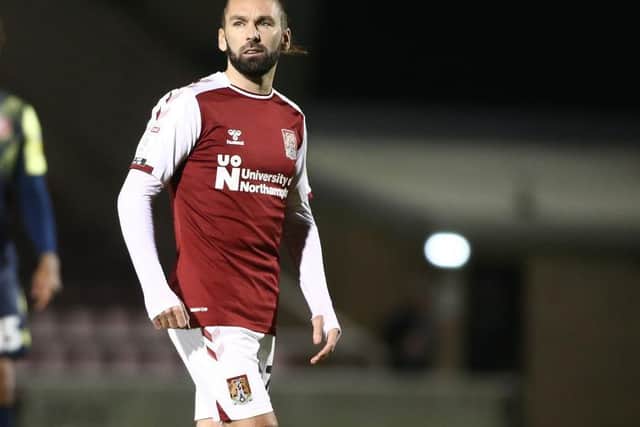 Ricky Holmes played alongside Lee Collins for the Cobblers in the 2014/15 season