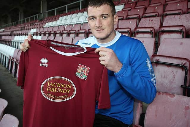 Lee Collins signed for the Cobblers in February, 2013