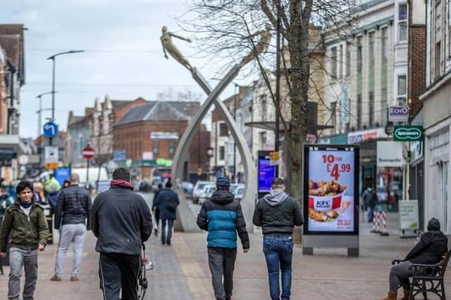 Non-essential shops will finally reopen in Northampton town centre on Monday (April 12). Photo: Kirsty Edmonds.