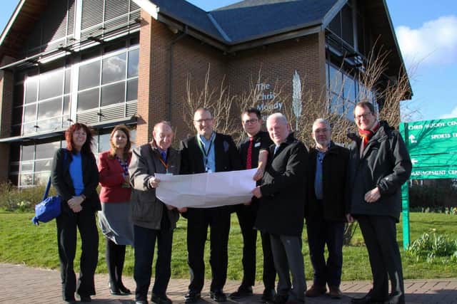 Representatives from Daventry District Council, Moulton College and Everyone Active agree 8.5m deal for the Chris Moody Centre to become a new leisure centre