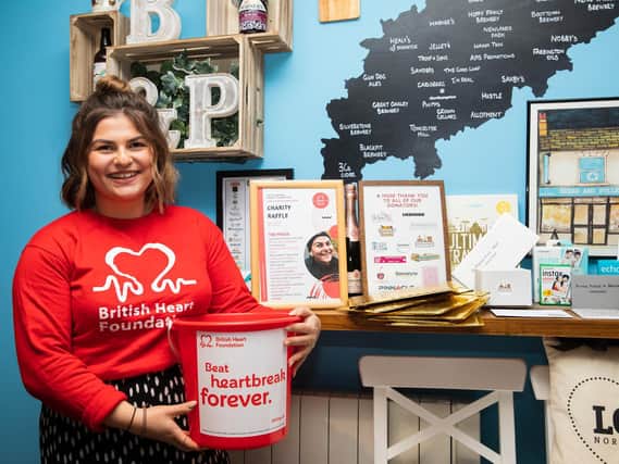 Lucy pictured at Bread & Pullet on Wednesday night as she gears up to help the British Heart Foundation with their fundraising efforts. Pictures by Leila Coker.