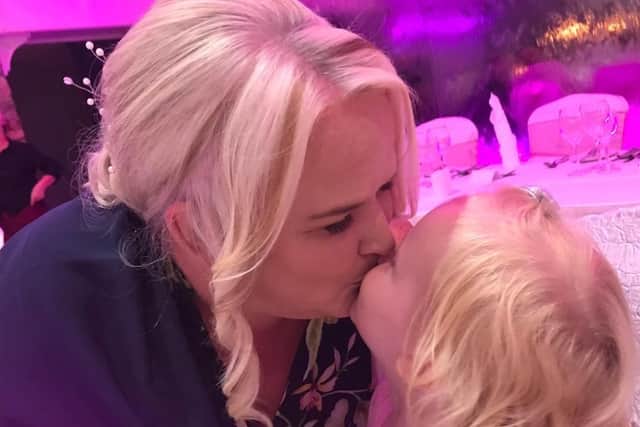 Clare says her four-year-old granddaughter is her motivation to have her leg amputated and improve her quality of life.