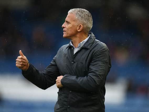 Thumbs up: Keith Curle believes the Cobblers are well-placed going into the final 10 games of the season.