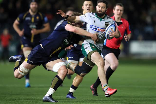 Cobus Reinach was in the thick of the action at Sixways