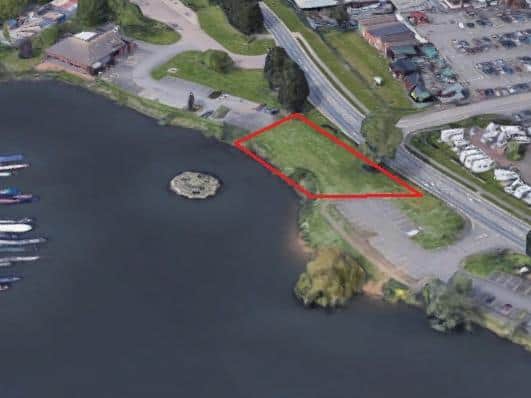 Two shops are set to be built on a spare scrap of land off the Causeway close to Billing Aquadrome.