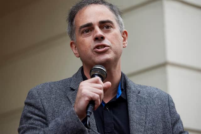 Green Party co-leader Jonathan Bartley visited Northampton this afternoon. Picture by Niklas Halle'n/AFP via Getty Images