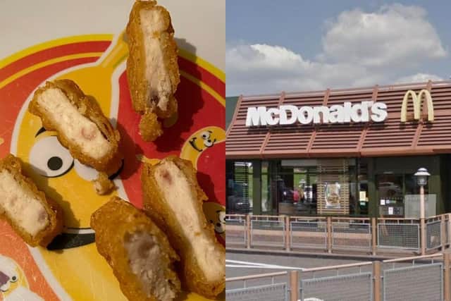 The 'raw' McNuggets were bought from McDonald's on Riverside Retail Park. Photo: Jamie Duggan and Google