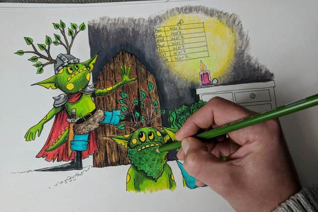 Andy used to own a restaurant, but has now turned his attention to writing and illustrating children's books.