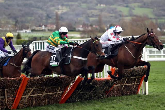 Epatante and Barry Geraghty hit the front before going on to win the Grade 1 Unibet Champion Hurdle