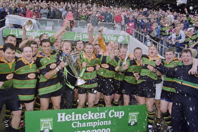 Saints won the Heineken European Cup in 2000