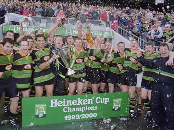 Saints won the Heineken European Cup in 2000