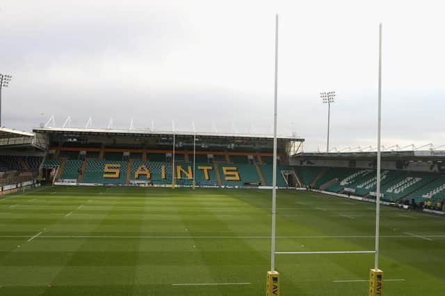 There will be no rugby played at Franklin's Gardens until at least April 25