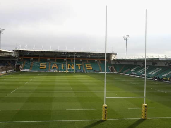 There will be no rugby played at Franklin's Gardens until at least April 25