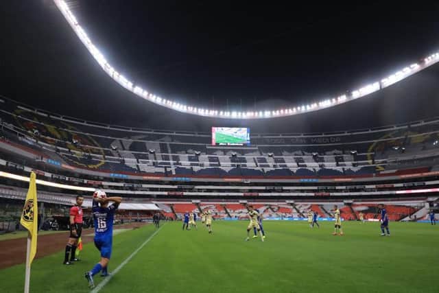 The match between Club Americas and Cruz Azul was played behind closed doors... but still generated plenty of excitement and drama