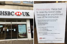 HSBC in Abington Street closed its doors for a fortnight early today