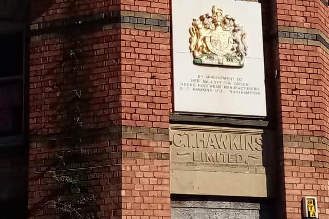 The factory's royal warrant is still hung at the corner of Overstone Road and St Michaels Road.