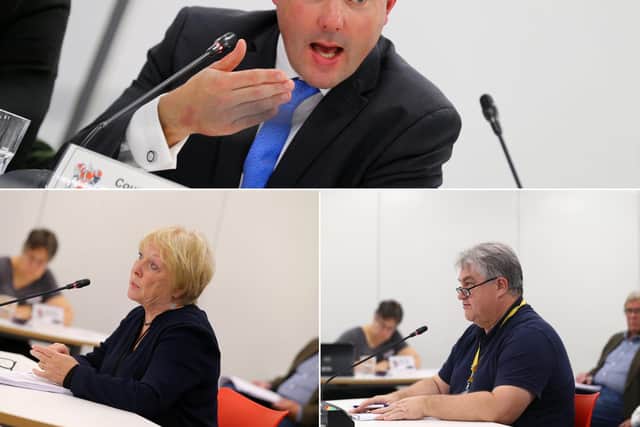 Councillors Matt Golby (top), Danielle Stone and Chris Stanbra released a joint statement today