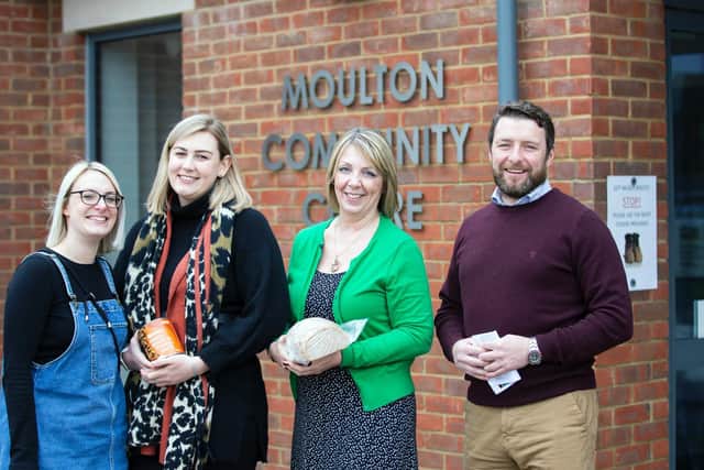 Moulton Parish Council staff and volunteers are the glue of their community at the moment.