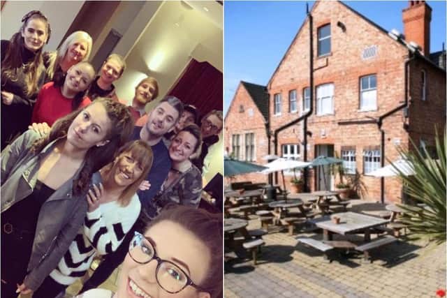 The team at The Old White Hart pub in Far Cotton, Northampton