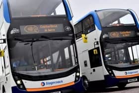 Stagecoach buses will be running to an emergency timetable from Monday