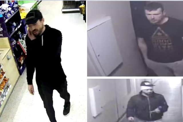 Police issued a CCTV images of men they want to speak to